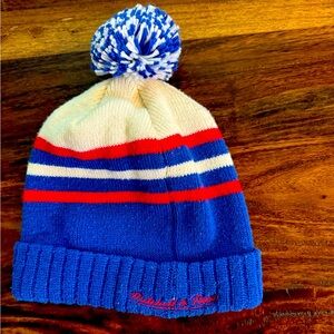 Sixers Basketball Winter Beanie Hat with Pom